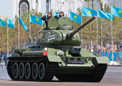 Military equipment of the domestic defense industry complex at the May 7 parade in Astana
